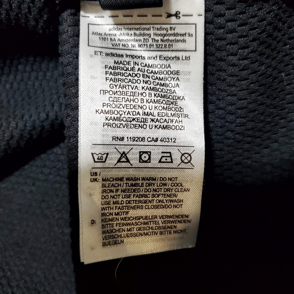 Adidas "Here to Create" Adobe Max Climawarm Hoodie pullover in black 2X - Picture 9 of 10